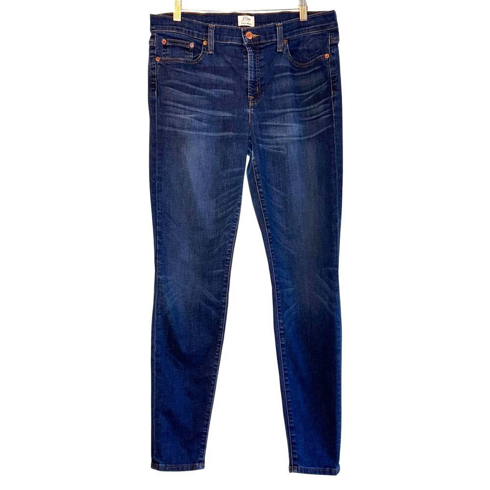 J. Crew Toothpick Blue Skinny Jeans Women's Sz 32 Tall